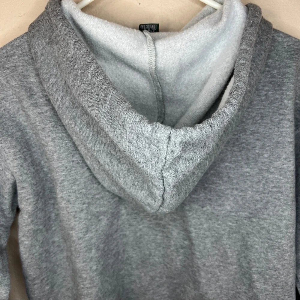 XS Wild Fable Grey Cropped Hoodie Soft Stretch Casual Athletic Roomy Fit - Picture 4 of 6